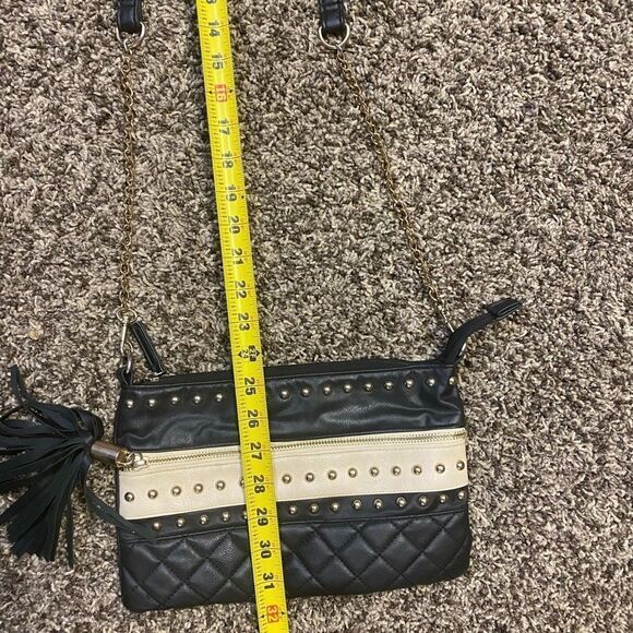black & cream cross body purse - Picture 9 of 16